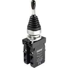 Emas CM101DJ21 C Somunlu Metal Joystik 2 Poz Dönüşlü