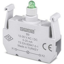 Emas B9 B Sinyal Yeşil Led'li Blok 12-30 V Ac/dc