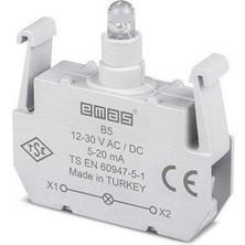 Emas B5 B Sinyal Beyaz Led'li Blok 12-30 V Ac/dc