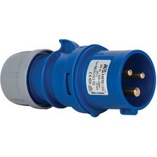 Mete Enerji 406101V 3 x 16A. IP44 Düz Fış Vidalı Bağ.