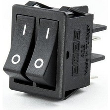 Emas A12B1H10 Anahtar 30X22 mm Siy.göv.1no+1no Ter.siy.0-1 Işksz