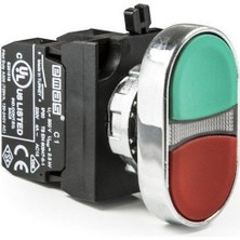 Emas CM102K20KY C Somunlu Metal Çift Devre Kırmızı/yeşil