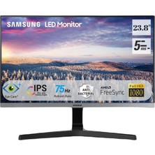 Samsung 23.8" 75Hz 5ms (HDMI+VGA) FHD IPS Monitör LS24R350FZRXUF