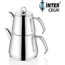 İNTER ÇELİK Inter Celik Inter Çelik Hanzade Mini Boy Çaydanlık Sade