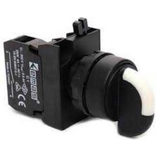 Emas CP100S20 1na Siyah Seçici Kumanda Butonu