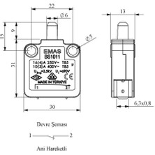 Emas BS1011 Buton Siviç (Ters) Ani Hareketli 1nk