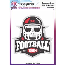 F17 Ajans Ütü ile Yapışan Tekstil Baskı Görseli Football
