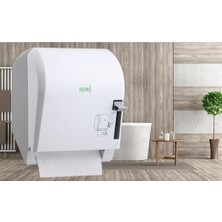 Vialli 21CM Levercut Koldan Basmalı Havlu Dispenseri Beyaz