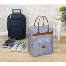 Deri Kulplu Ayakkabı Seyahat Çantası 04263