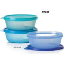Tupperware 3lu 600 ml Buzdolabı Saklama Kabı