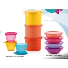 Tupperware Renkli Saklama Kabı 10 Lu Set Esc