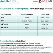 Alpha Auto Part Peugeot Bipper Için Ön Cam Kriko Plastiği-Sol