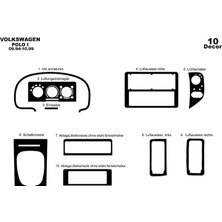 meriç cockpit design Meriç® Volkswagen Polo Ön Torpido Kaplama Maun 10 Parça 1994-1999