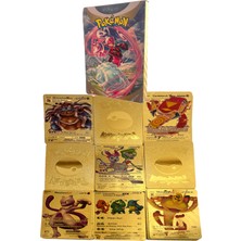 UDATOYS Pokemon Kartları Gold Card Altın Kabartmalı Fosforlu Kart 30LU