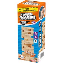 Timber Tower Denge Jenga 54 Parça Ahşap Denge Kule Oyunu