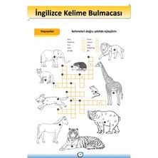 Enine Boyuna Eğitim Herkes Için Ingilizce Kelime Öğreten Bulmaca Kitabı