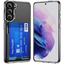 Ankacep Samsung Galaxy S22 Plus Kılıf Ensa Kartlıklı Şeffaf Silikon Kapak-Ankacep