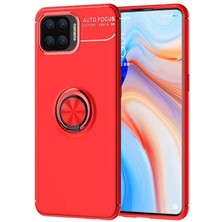 Ankacep Oppo Reno A73 Kılıf Ravel Yüzüklü Standlı Silikon Kapak-Ankacep