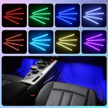 Ack Renault Megane 2 Sese Duyarlı Ayak Altı LED Aydınlatma Rgb