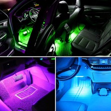 Ack Renault Megane 2 Sese Duyarlı Ayak Altı LED Aydınlatma Rgb