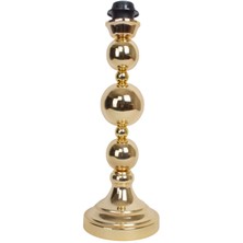 Dekovien Modern Metal Top Gümüş Ayaklı Kumaş Siyah Abajur ABD0202