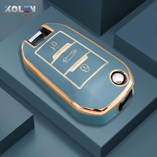 İdeal Aksesuar Citroen Peugeot Anahtar Kılıfı Lila Gold Detaylı Tpu Anahtar Kılıfı Citroen Peugeot Keychain