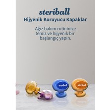 Steriball Bebek Antibakteriyel Koruyuculu Diş Fırça Kabı Mavi