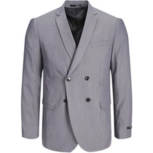 Jack & Jones Yazlık Slim Fit Açık Gri-Melanj Erkek Ceket 12215745
