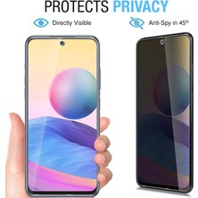 Case 4U Xiaomi Poco X5 Pro 5g Ekran Koruyucu Gizli Hayalet Davin 5D Tam Kaplayan Privacy Kırılmaz Cam Siyah