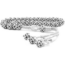 Stil Love Gümüş Siyah Beyaz Trabzon Kazaziye Tesbih