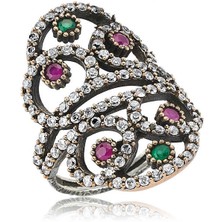 Stil Love Gümüş Otantik Bayan Yüzük