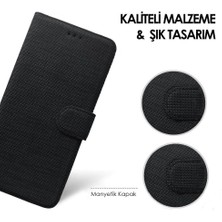  Apsuwa Samsung Galaxy S23 Kılıf Cüzdan Kapaklı Kartlıklı Kumaş