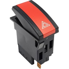 Allestock Otokar Sultan Dörtlü Sinyal Flaşör Anahtar Düğme Rocker Switch 6 Pin - Ampullü 24V