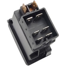 Allestock Otokar M2010 Minibüs Cam Açma Kapama Anahtar Düğme Rocker Switch 6 Pin (M.on-Off-M.on) - Ampullü 12V