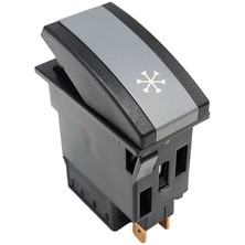 Allestock Otokar Doruk Otobüs Klima Anahtar Düğme Rocker Switch 6 Pin (On-On) - Ampullü 24V