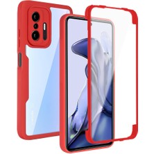 Eabhulie Xiaomi 11T / Xiaomi 11T Pro Için Yumuşak Tpu Ekran Koruyucu Telefon Kılıfı - Kırmızı (Yurt Dışından)