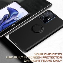 Eabhulie Xiaomi 11T / Xiaomi 11T Pro Için Ince Silikon Yüzük Stand Telefon Kılıfı - Lavender (Yurt Dışından)