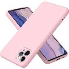 Eabhulie iPhone 11 Pro Max Için Ince Likit Silikon Yumuşak Telefon Kılıfı - Pembe (Yurt Dışından)