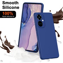 Eabhulie Tecno Camon 19 / 19 Pro Için Ince Likit Silikon Yumuşak Telefon Kılıfı - Mavi (Yurt Dışından)