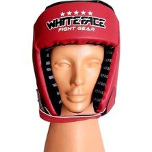 Whiteface Muay Thai-Kickboks Kaskı Müsabaka (Kırmızı)