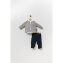 Babydola Bayramlık Erkek Çocuk Spor Takım Gri Renk 3 Yaş İçin Şık Tasarım