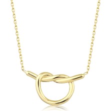 Sembol Gold 14 Ayar Düğüm Sarı Altın Kolye