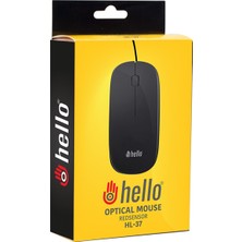 Hello Hl-37 Slim Kasa 1000 Dpı Optik Kablolu Mouse