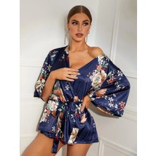 For Dreams Saten Kimono Sabahlık