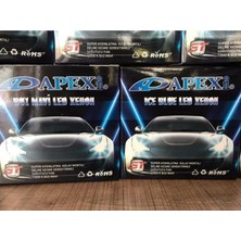 Apexi Zenon H4 Buz Mavi LED Xenon Şimşek ETKILI-10800 Lm 12000K- Yüksek Aydınlatma Gücü PRA-3796311-5590