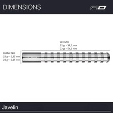 Red Dragon Javelin % 85 Tungsten Çelik Uçlu Dart Oku