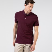 Nautıca Erkek Bordo Slım Fıt Kısa Kollu Polo K35052T.6WV