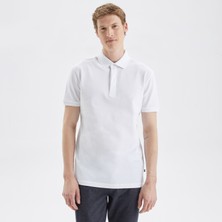 Nautica Erkek Beyaz Slim Fit Kısa Kollu Polo Yaka T-Shirt K35062T.1BW