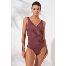 Pierre Cardin Cannes Kalın Askılı Kruvaze Mayo Toffee 231127