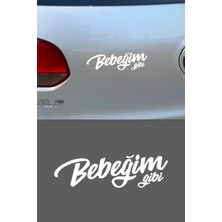 Mıgnatıs Bebeğim Gibi Araba Motorsiklet Kask Laptop Sticker 17X5 cm